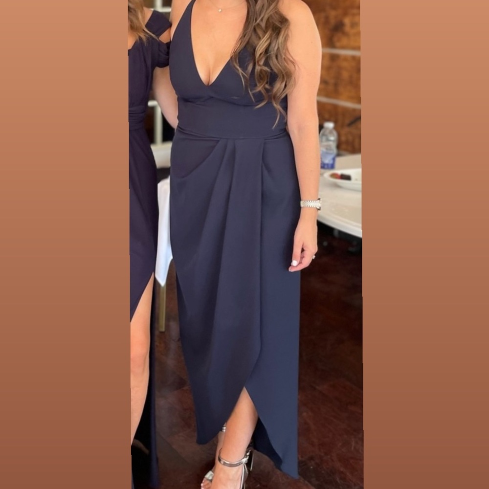 Beautiful navy dress.  Worn once. Perfect condition!